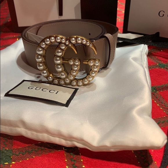 dusty rose gucci belt